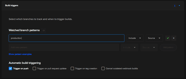 Build Triggers for Production