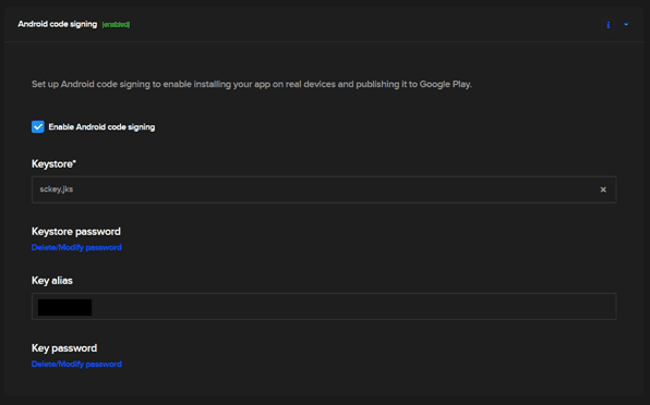 Android Code Signing